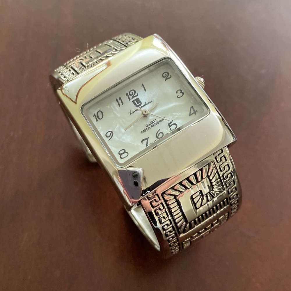 Luis Cardini Cuff Bracelet Watch
